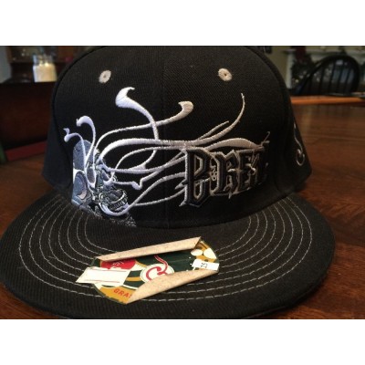 Grassroots California Hat B Real Skull OG Black Fitted Vintage Style Brand New  eb-93322755